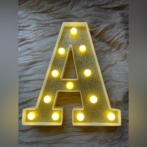 LED Light-Up Letter A